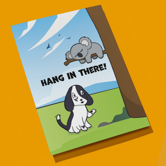 🐨 Hang in There! Postcard