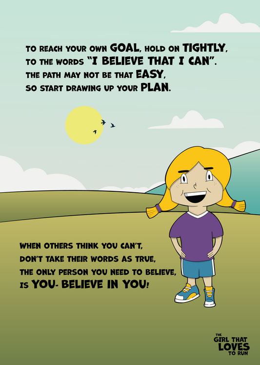 ☀️ “Hold on Tightly – Believe in You” Poster (A3)