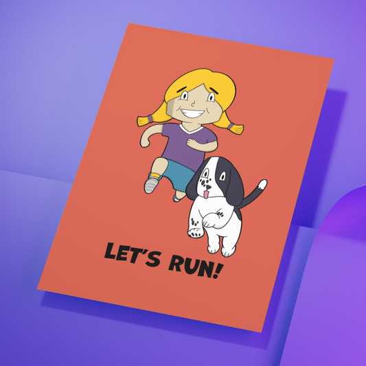 🏃♀️ Let’s Run! Postcard