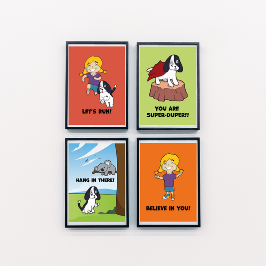 🎉 Postcard Set – All 4 Designs